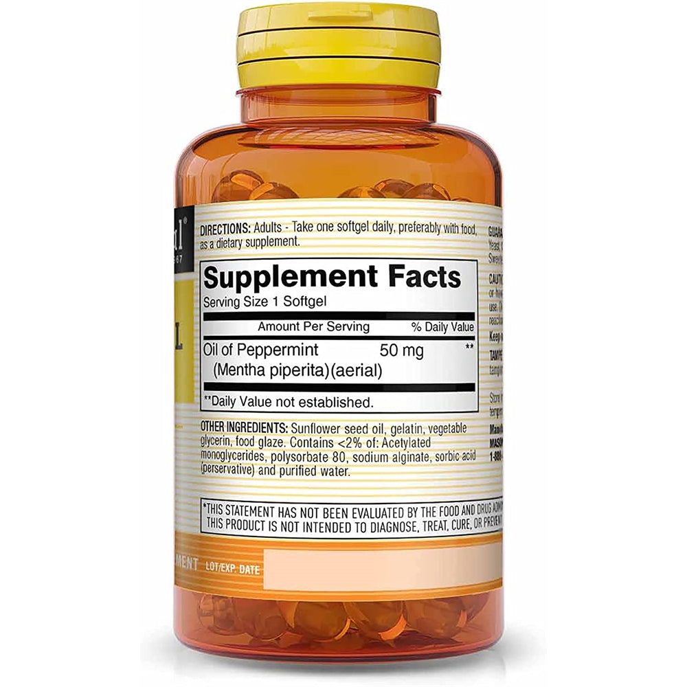 Suplemento Aceite de menta de 50 mg entérica 90 cáp