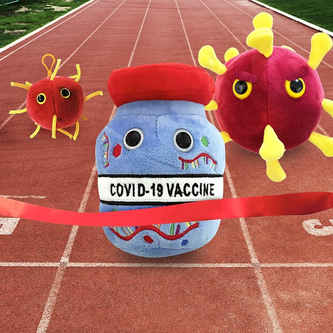Peluche COVID-19 felpa suave con las proteínas del virus