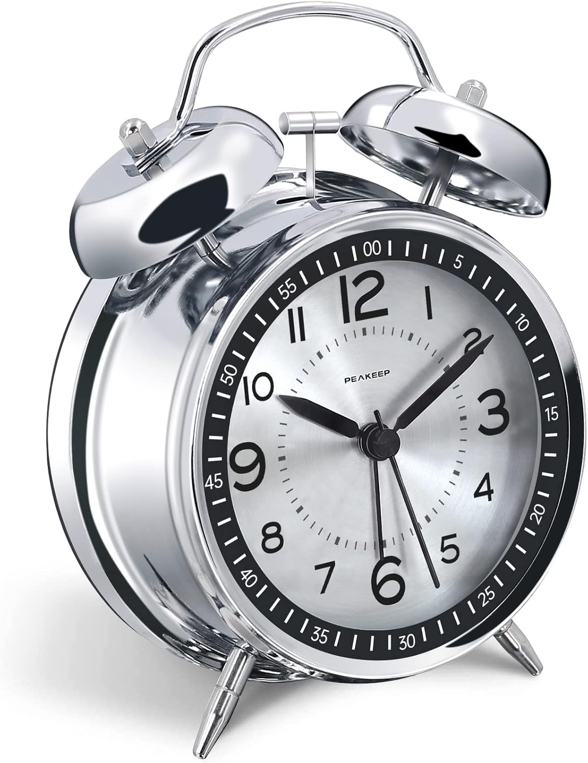 Reloj Despertador Fuerte para Dormilones, Campanas Dobles