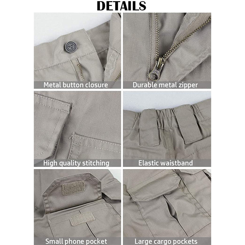 Pantalones tácticos ligeros impermeables Tamaño: 34W x 30L