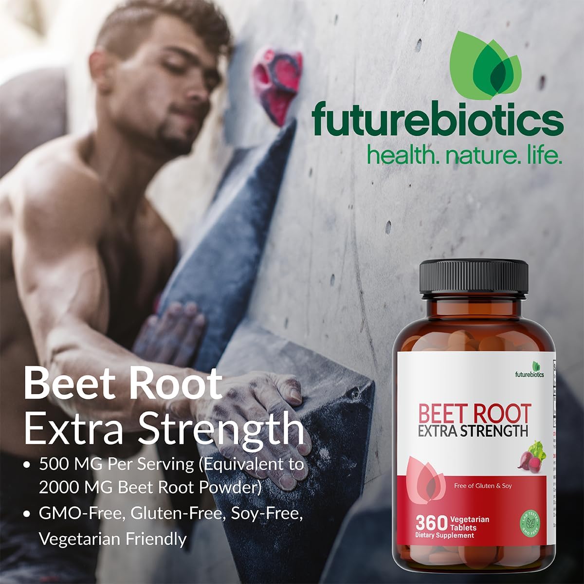 Futurebiotics Beet Root Extra Fuerte, 120 Tabletas Vegetarianas
