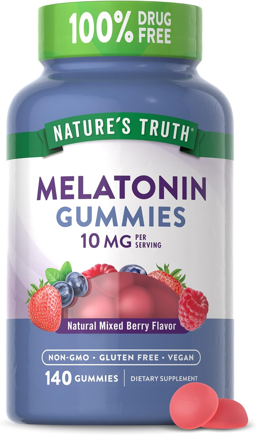 Natures Truth Gomitas para sueño profundo 10 mg 140 unidades