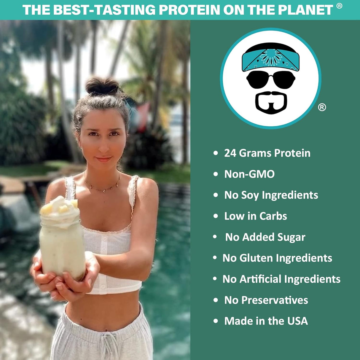 Proteína de clara de huevo JayRobb, baja en carb, keto, 80 oz
