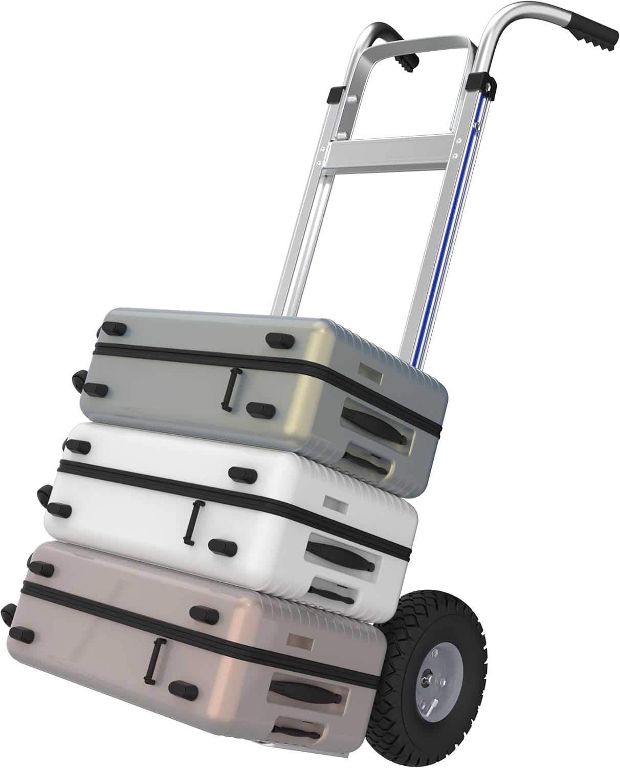 Carretilla de Mano Alumínio, 600lb, con 2 Correas, IM nueva