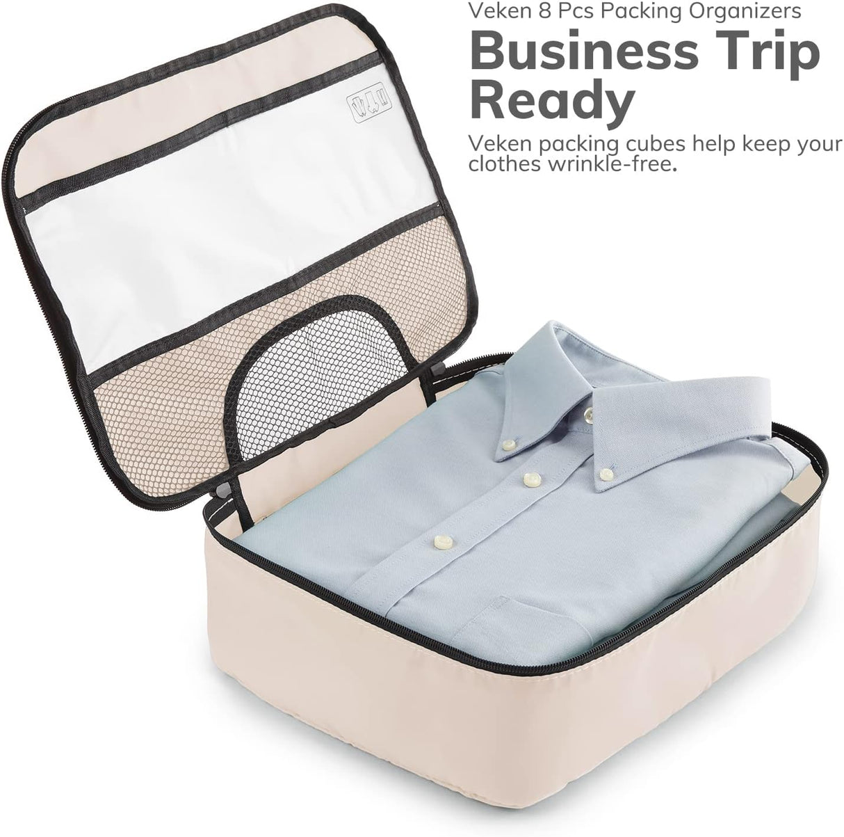 Juego de 8 cubos de embalaje para maletas