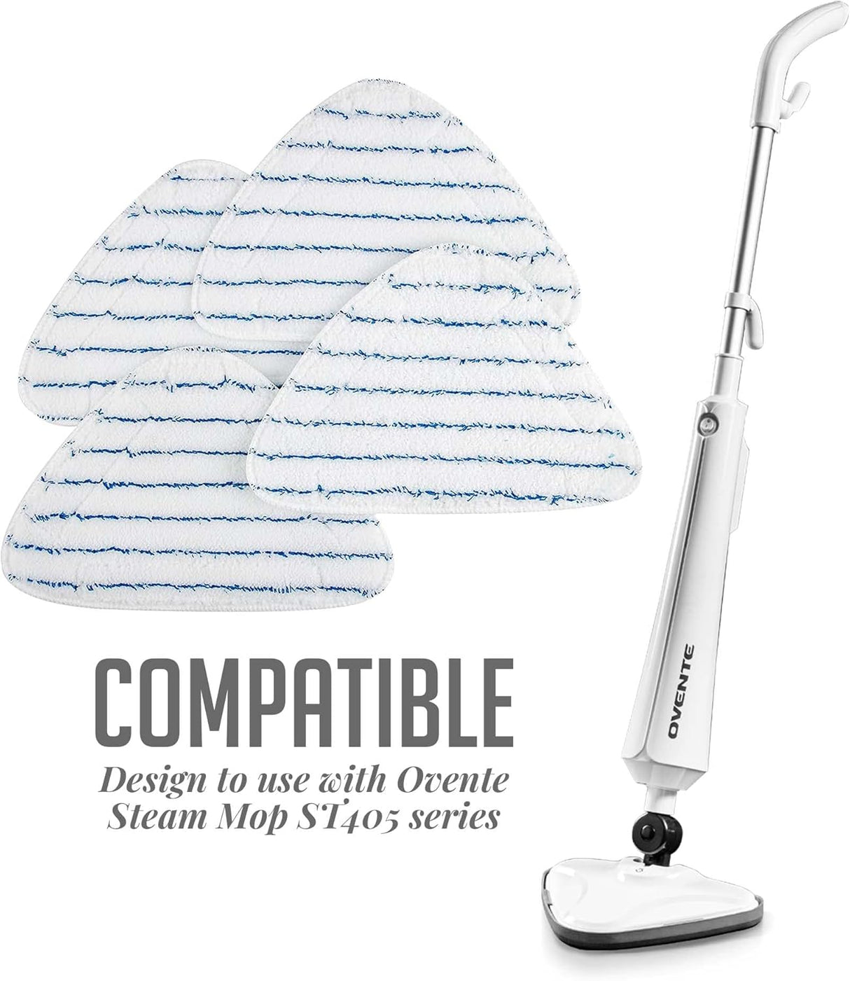 Paños de Repuesto para Mopas de Vapor OVENTE, Microfibra, ST405
