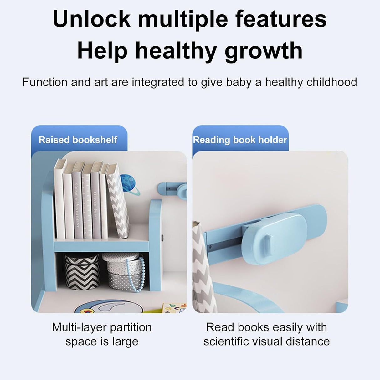 Set Escritorio y Silla Ajustable Antimiopía para Niños