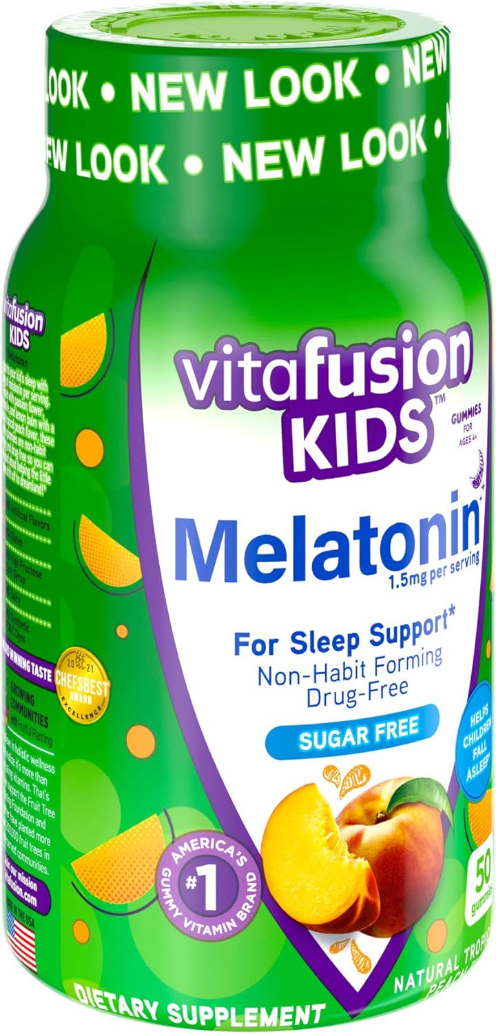 Vitafusion Vitaminas gomosas de melatonina para niños 50 und
