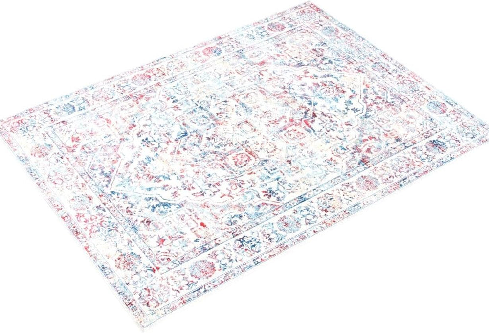 Alfombra de Medallón Distressed 6' x 9' para Sala y Oficina