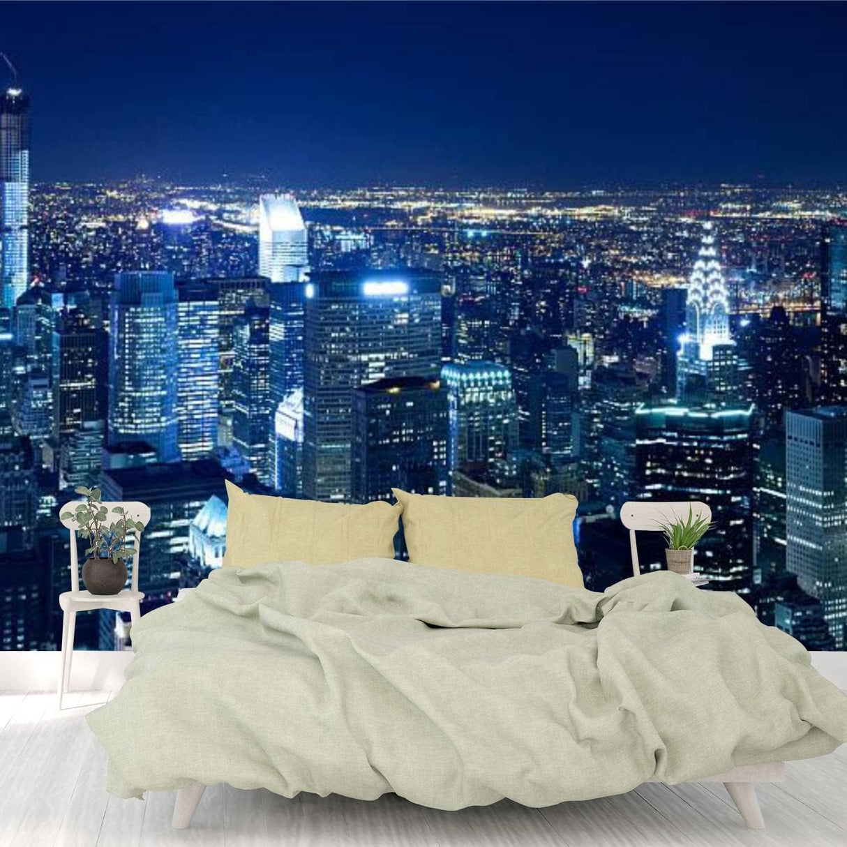 Papel Tapiz 3D Autoadhesivo Skyline de Nueva York 100''X144