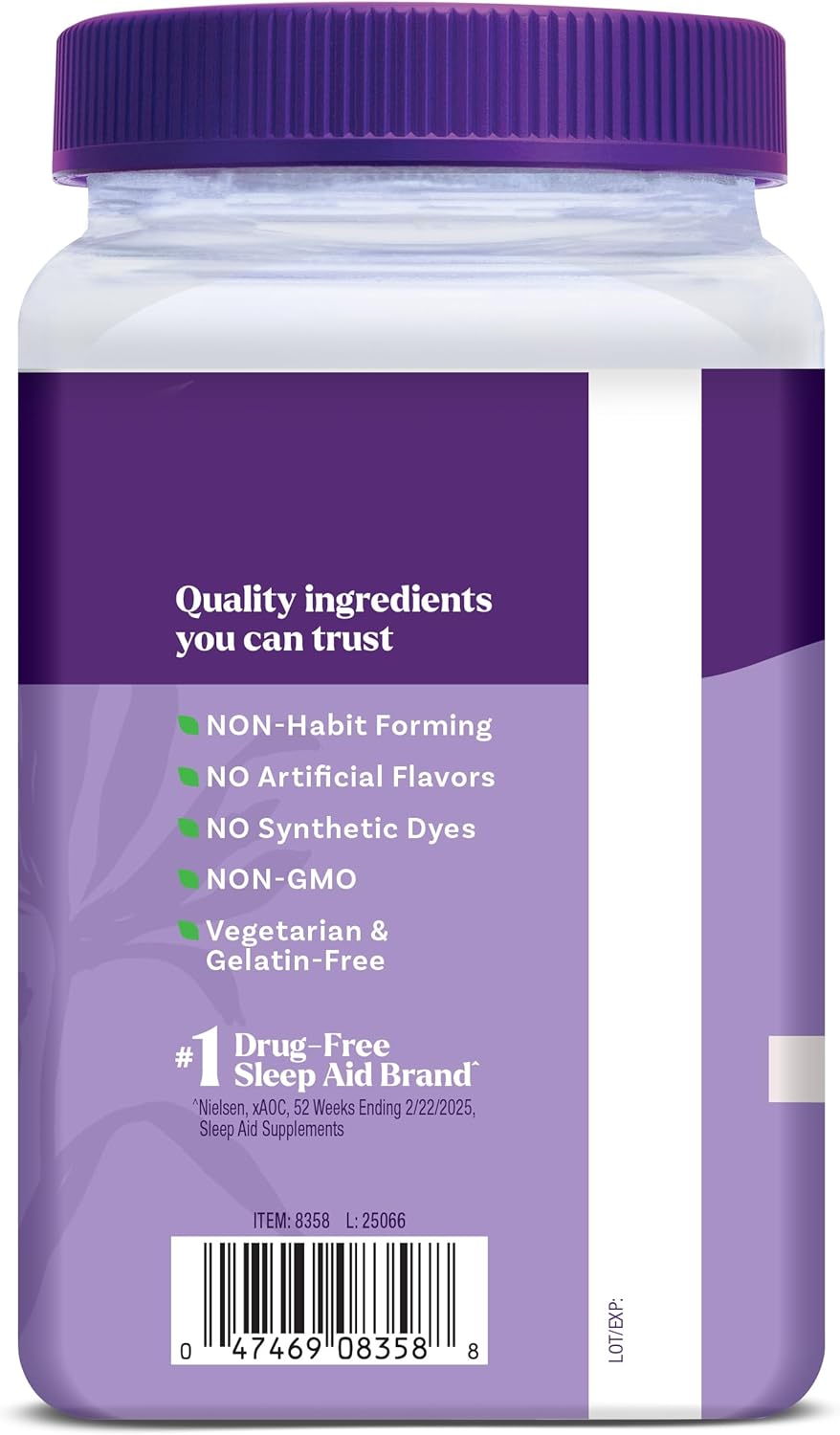 Gominolas de Magnesio Natrol para Dormir, Sin Melatonina, 30 Uds