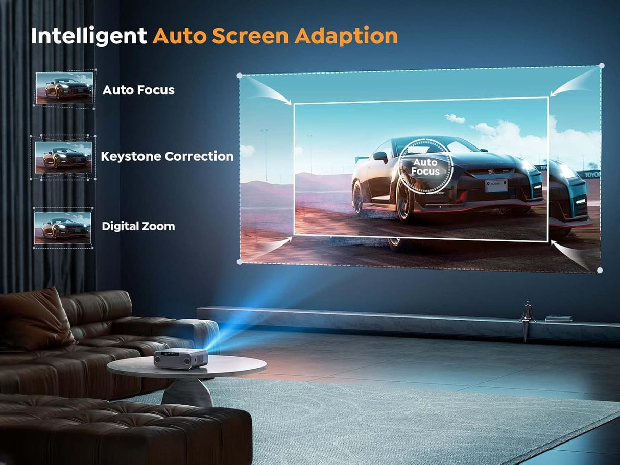 Proyector YABER Pro V9 1080P, WiFi 6, Bluetooth 5.2, 600 ANSI