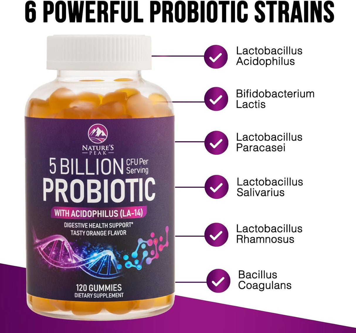 Probióticas diarias extra fuertes para mujeres y hombres