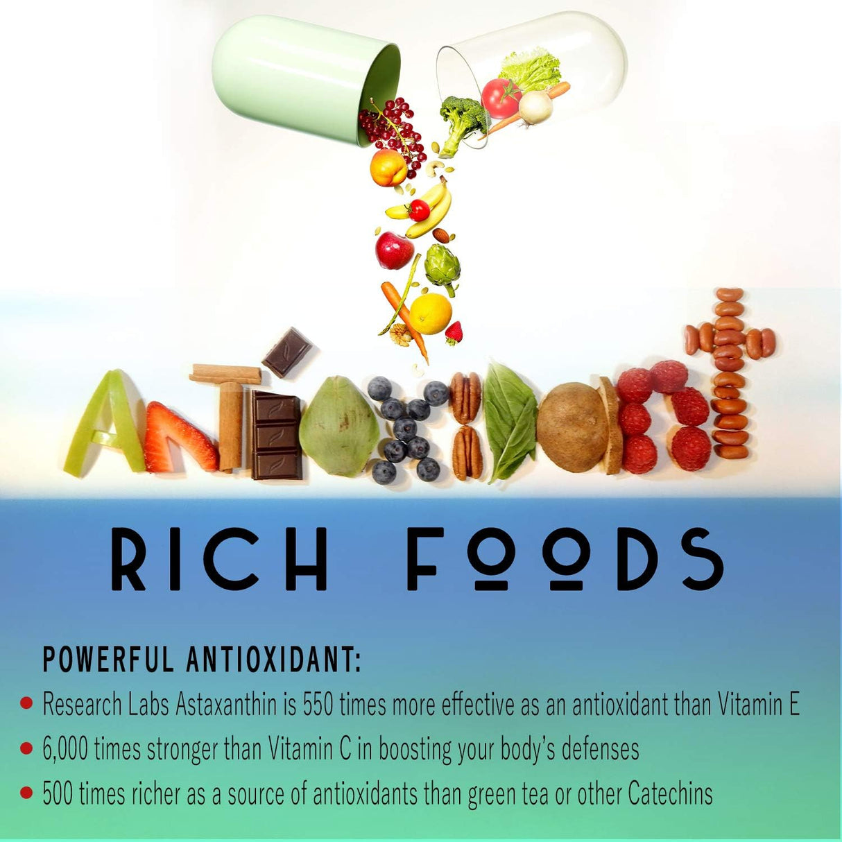 Suplementos Alimenticios Astaxantina con aceite de coco