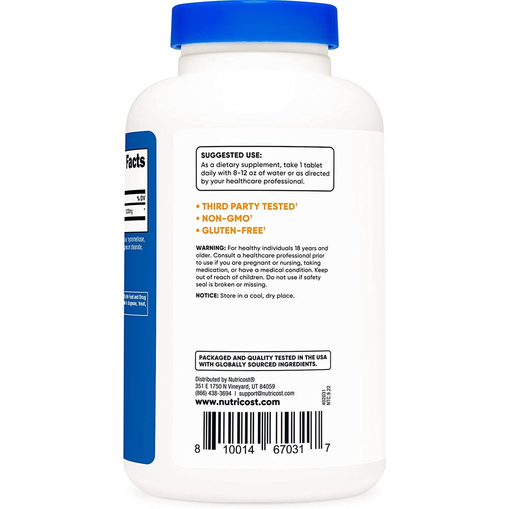 Suplemento L-arginina 1000 mg de aminoácidos 150 tabletas