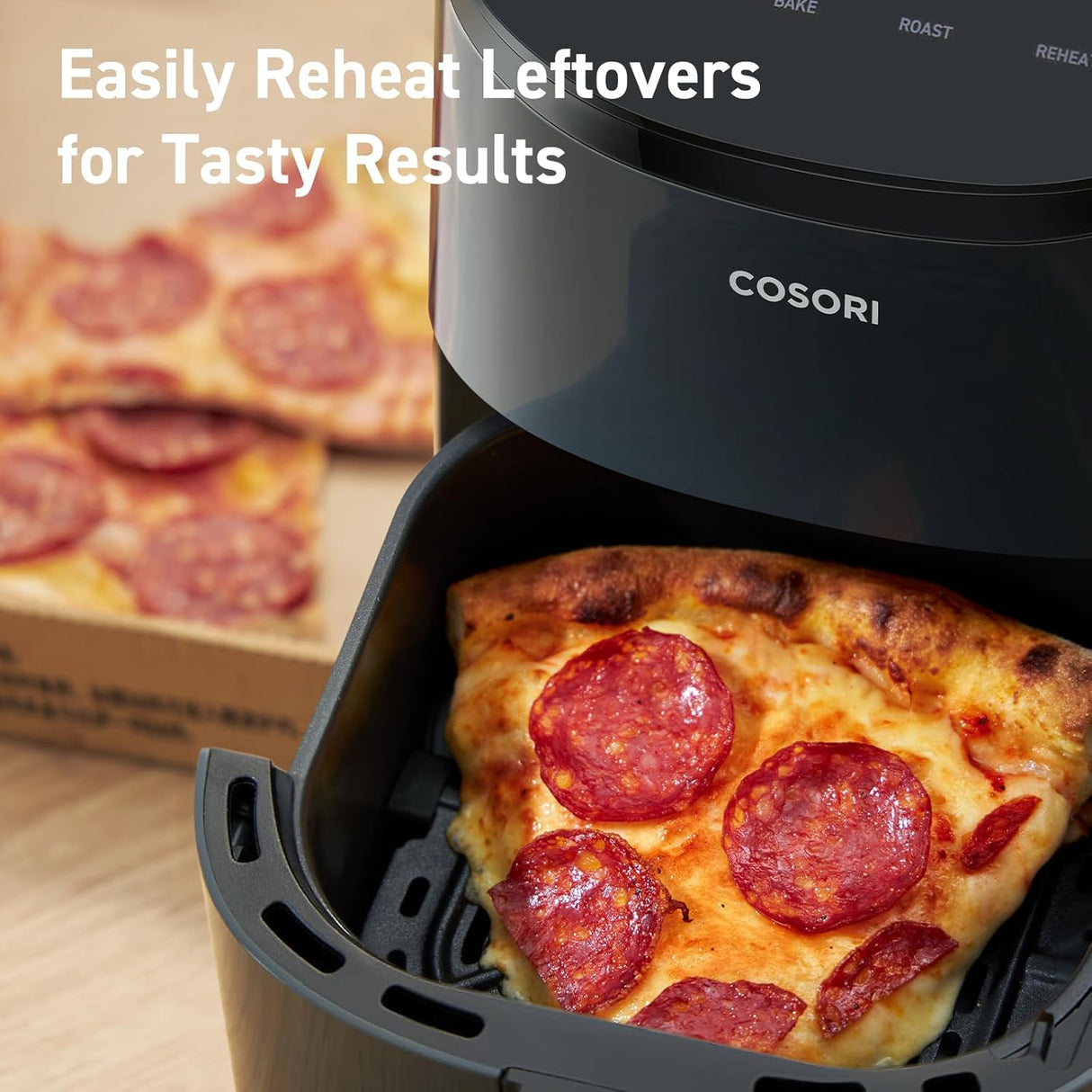 Freidora de aire COSORI 2.1Qt, 4 en 1, fácil y saludable