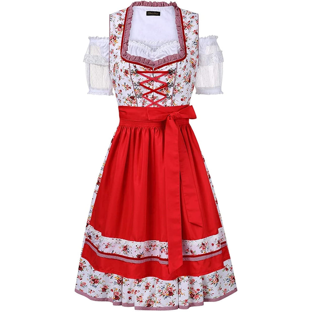 Disfraces de Vestido Oktoberfest para mujer rojo talla L