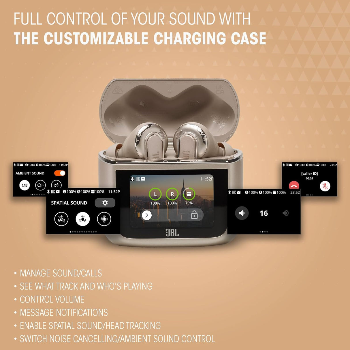 Auriculares Inalámbricos JBL Tour Pro 3 con Cancelación de Ruido