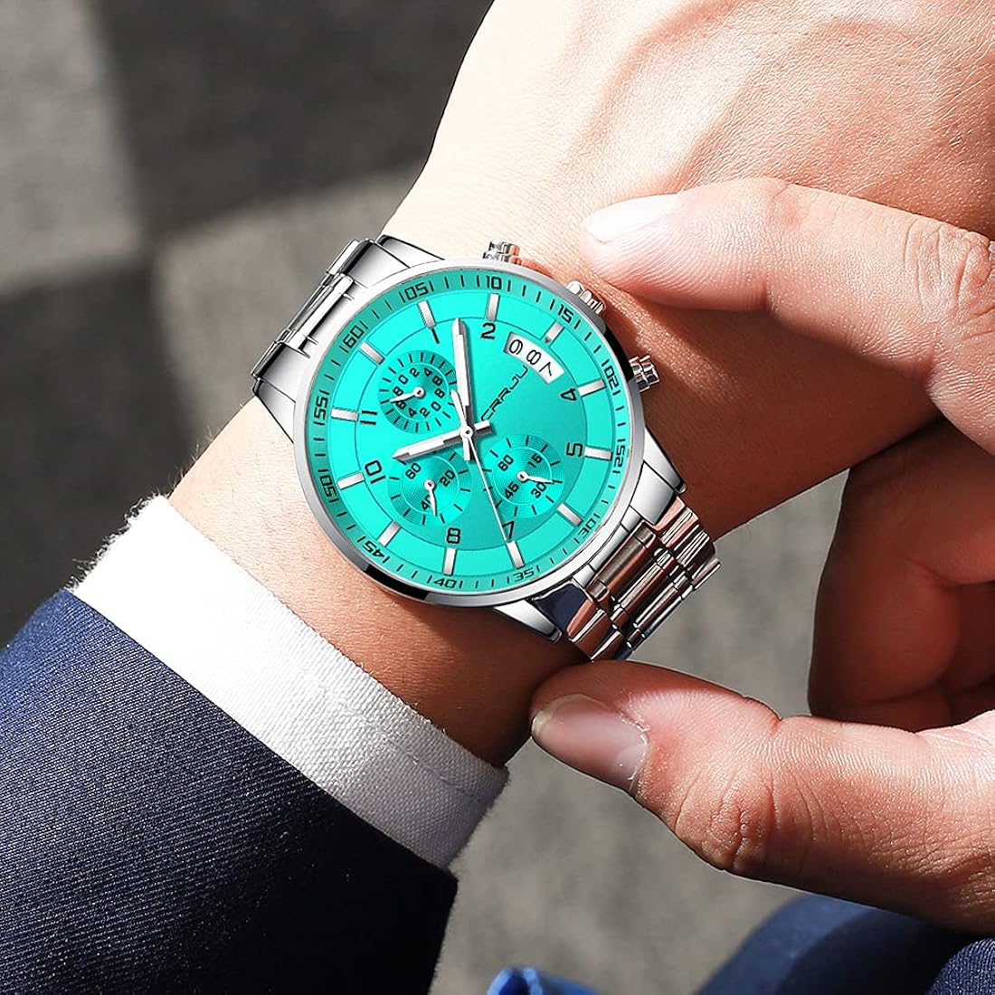 Reloj de acero inoxidable para hombre CJ2214SL-GE CRRJU