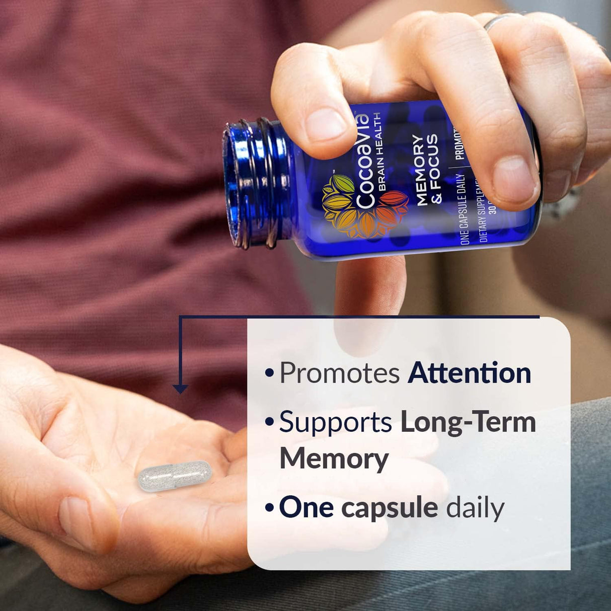 Suplementos Alimenticios cerebral 30 días mezcla de cacao