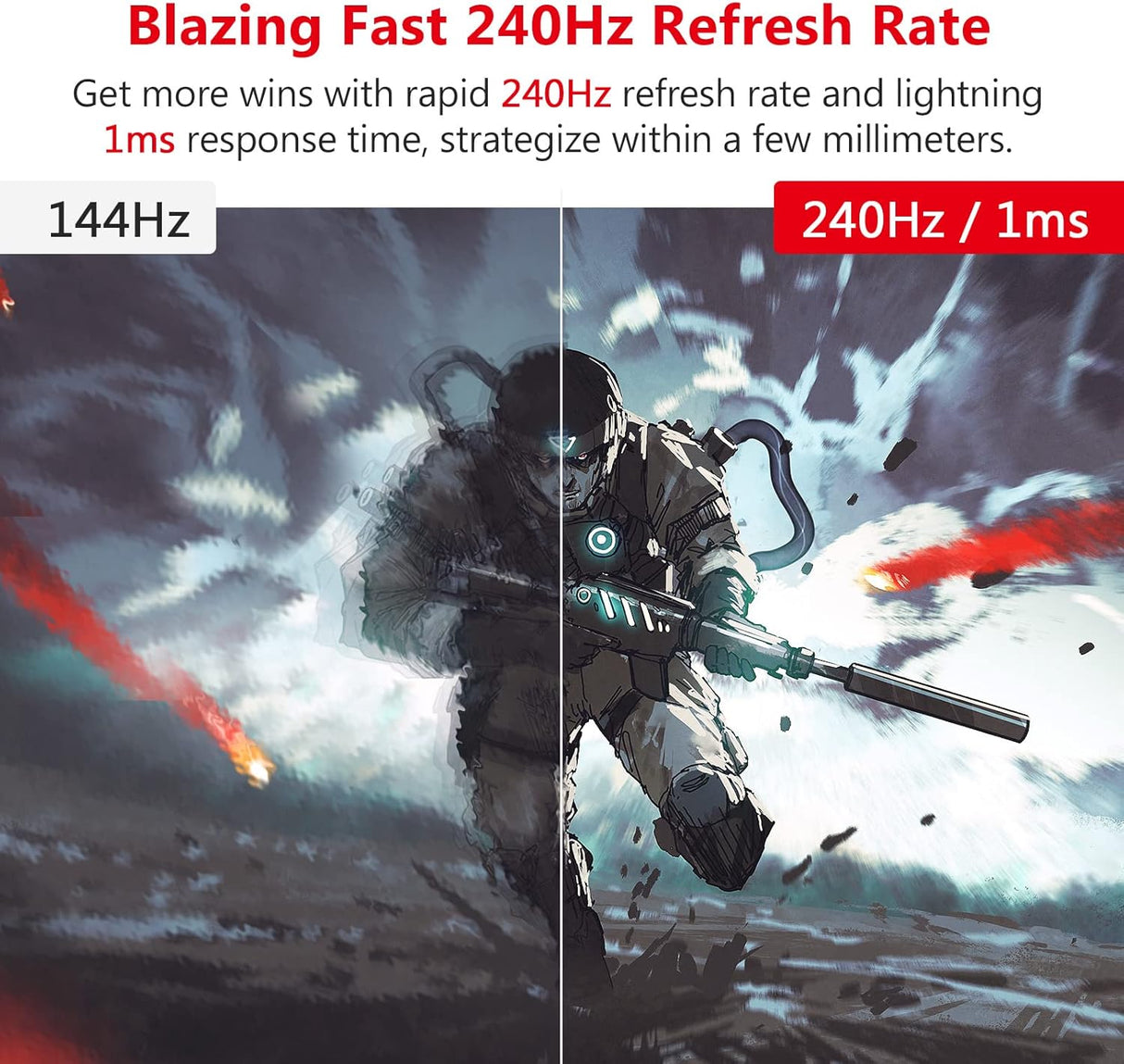 Monitor de juegos de 24.5 pulgadas Z-Edge