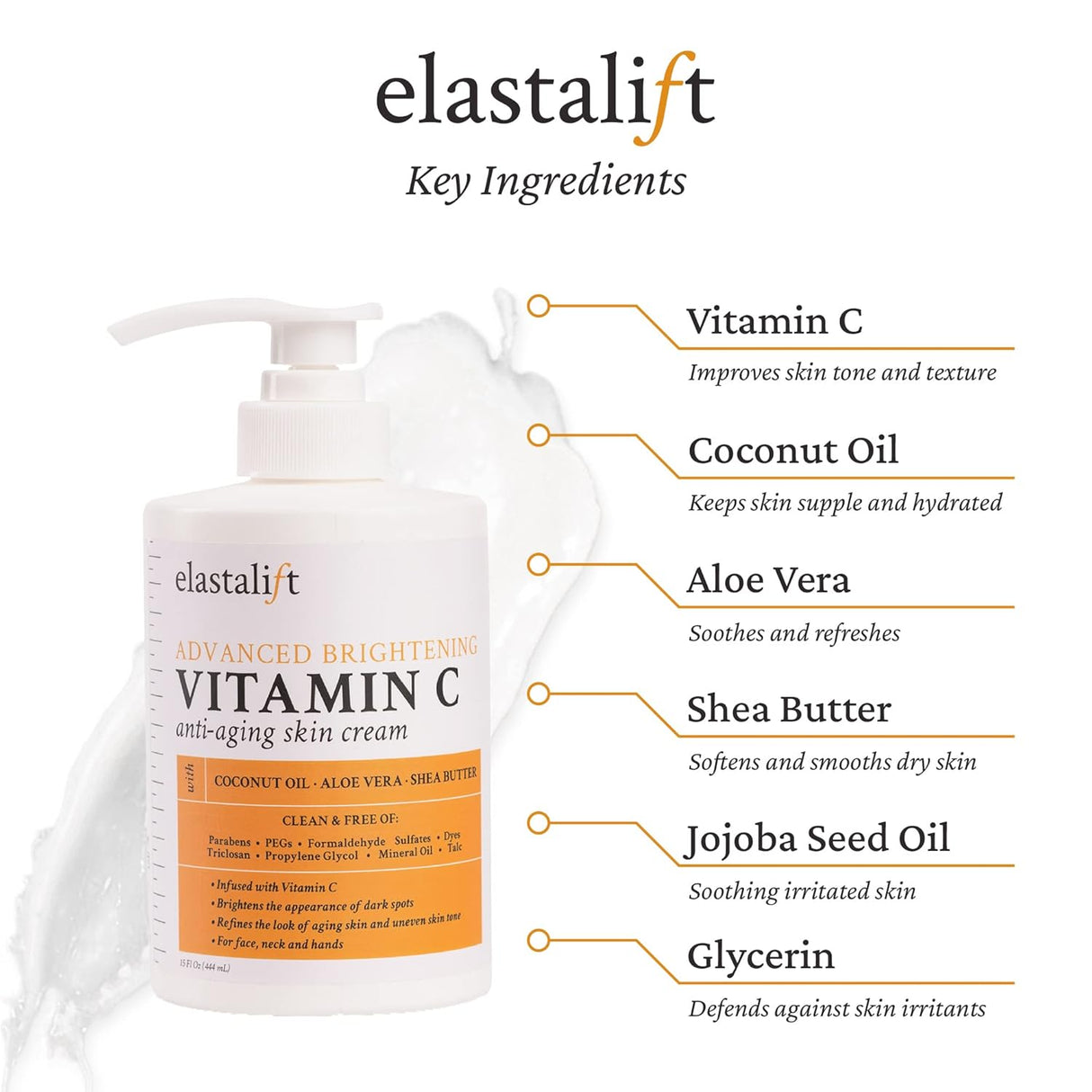 Crema iluminadora con vitamina C Elastalift