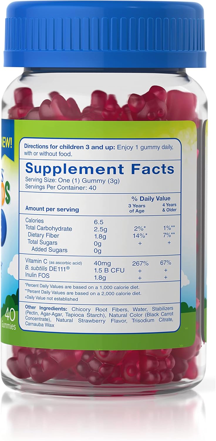 Probióticos para niños con prebióticos y vitamina C