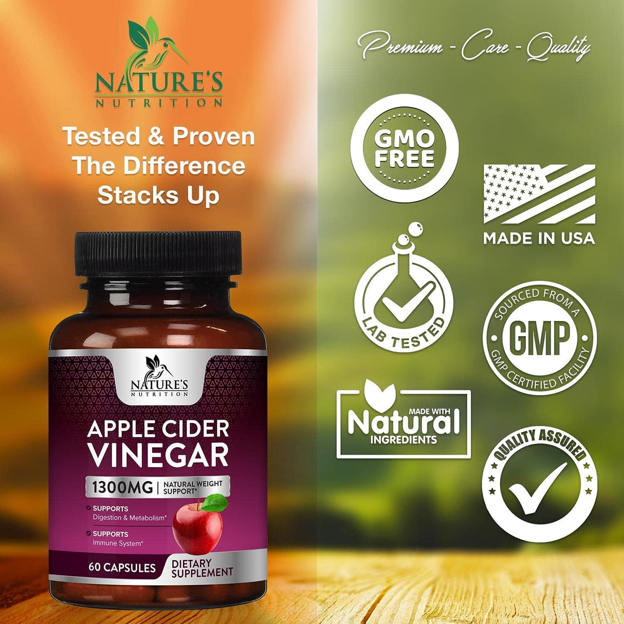 Suplementos Alimenticios Cápsulas de vinagre de sidra