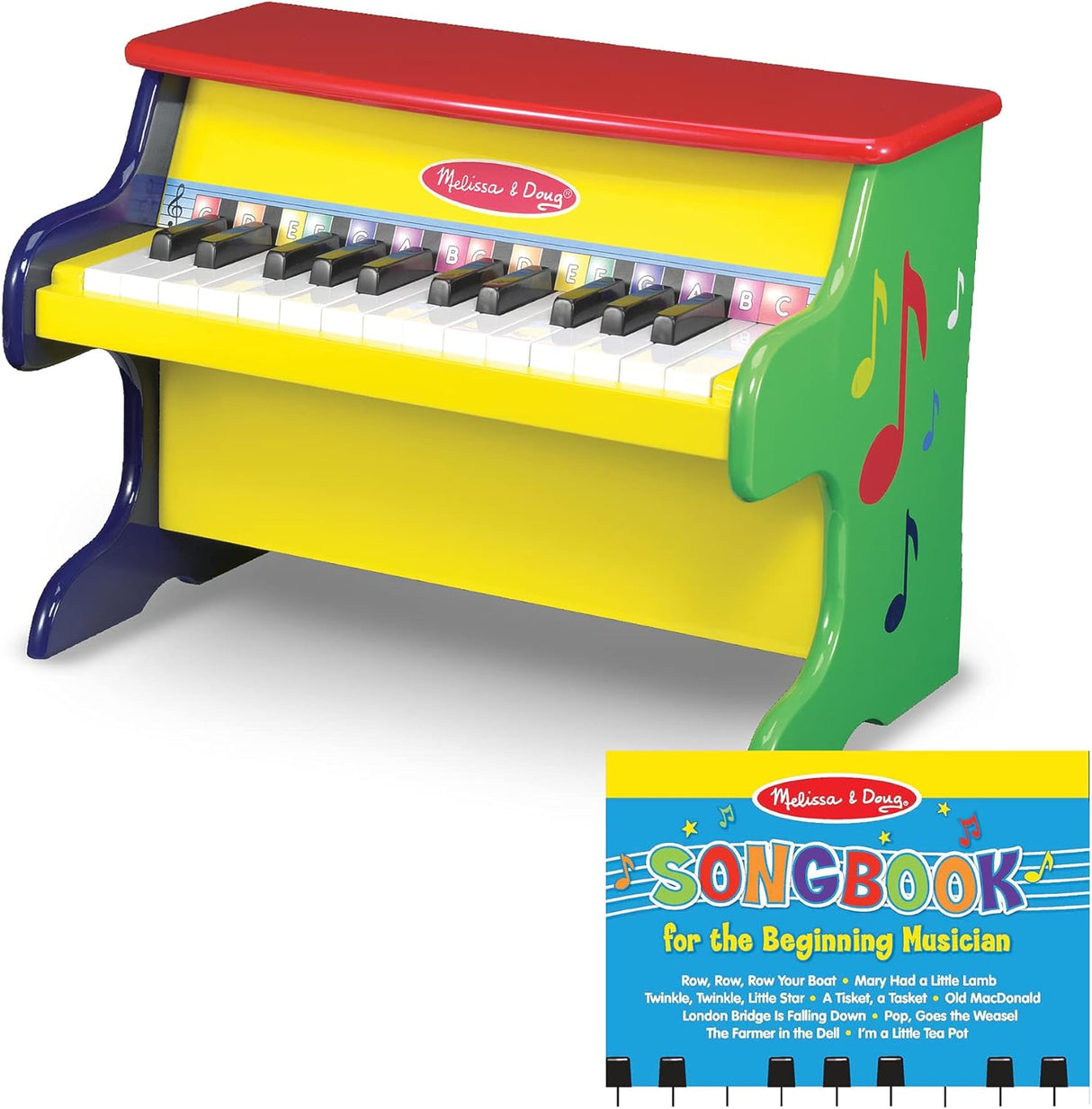 Piano para aprender Melissa & Doug, 25 teclas y libro de canciones