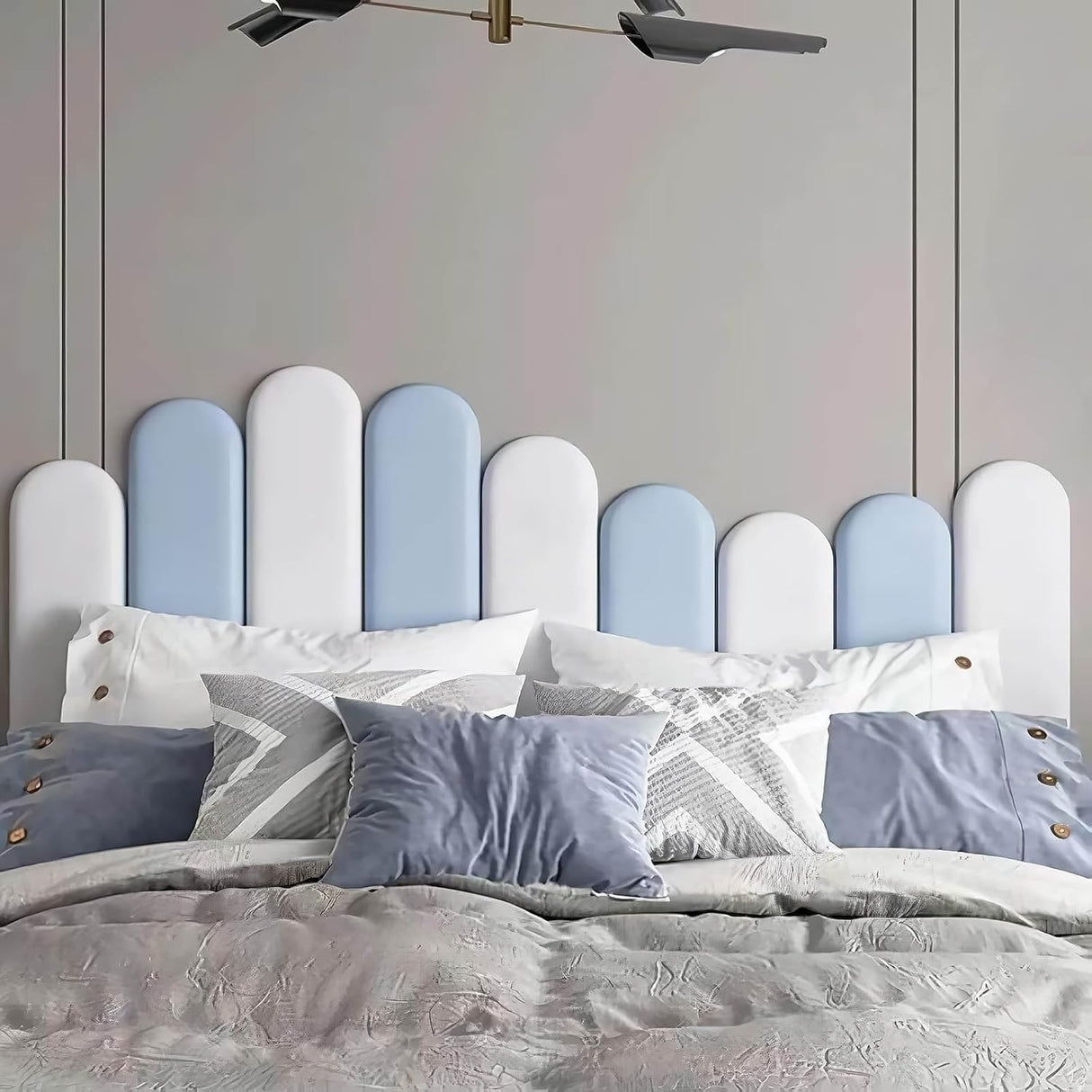 Paneles de Pared Acolchados para Niños, 4pcs, 23.6''x7.87