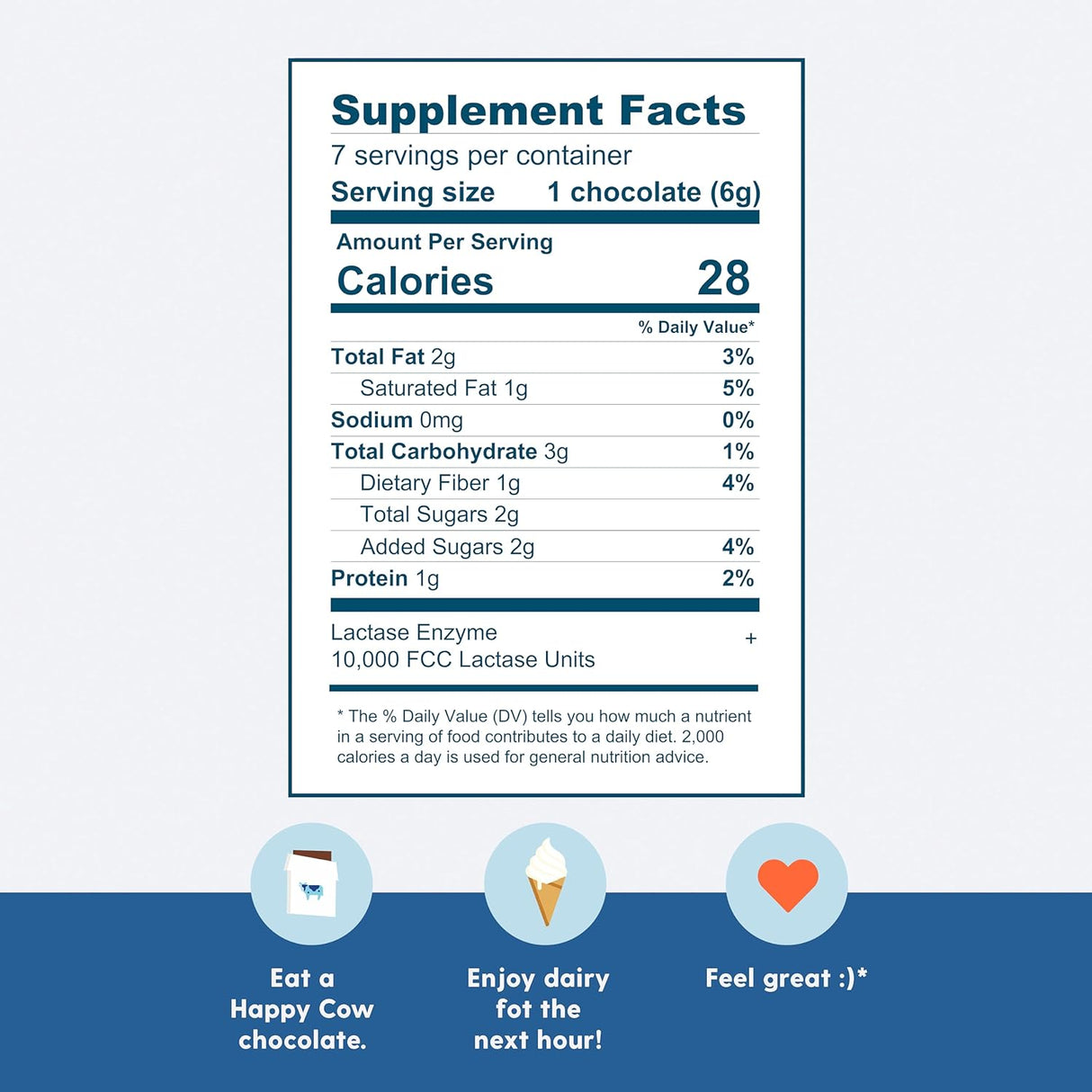 Suplemento de lactasa para intolerancia a los lácteos 88und