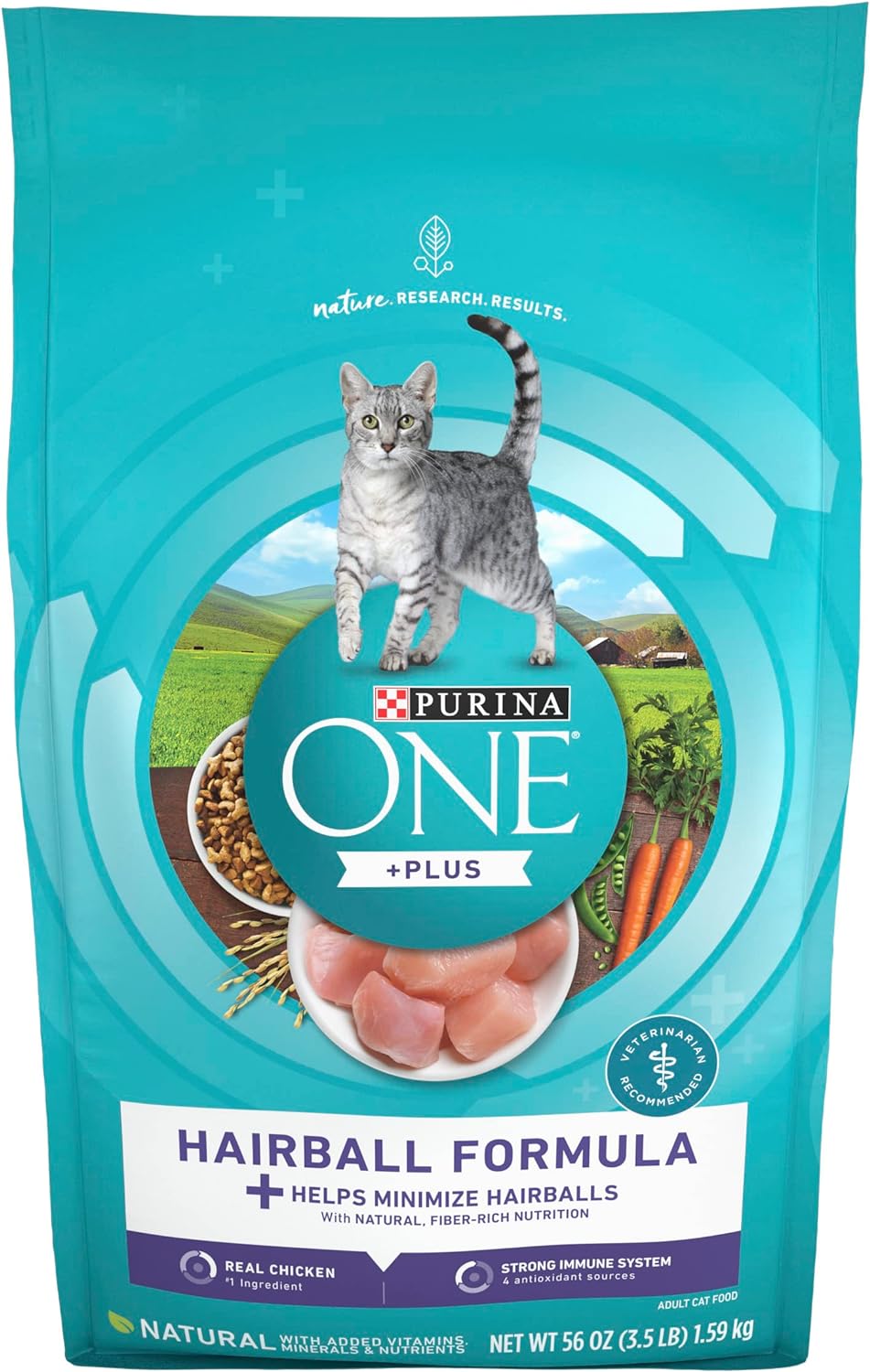 Purina ONE Hairball Formula, alimento para gatos premium