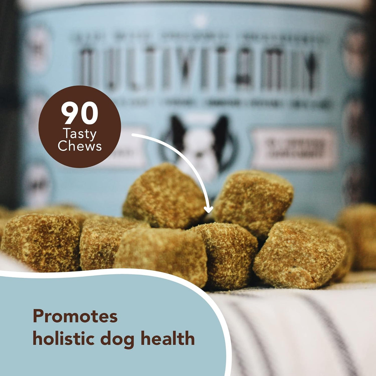 Vitaminas y suplementos para perros Sabor a pato y batata