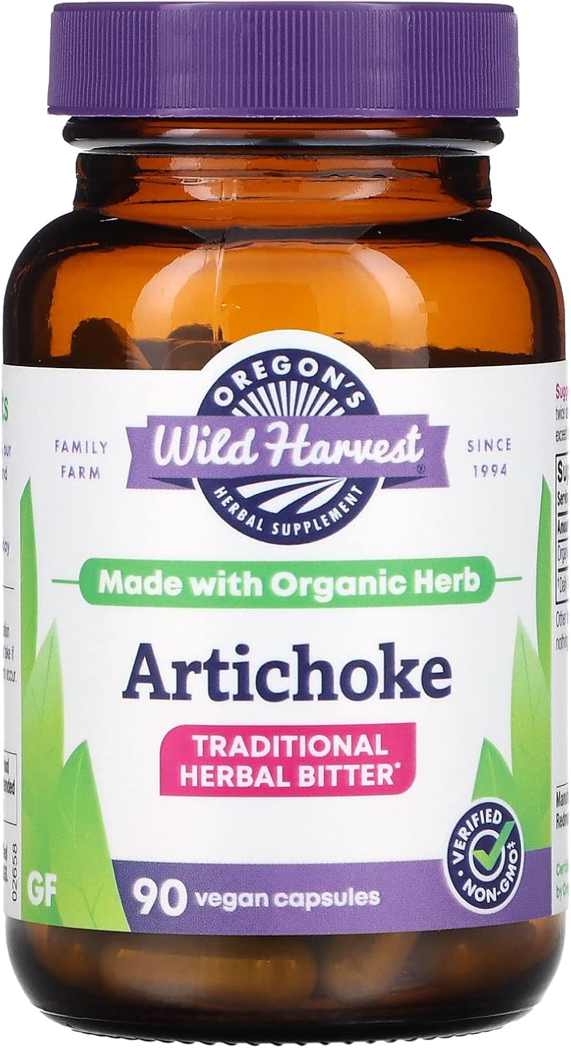 Suplementos Alimenticios Alcachofa Orgánica de 90 unidades