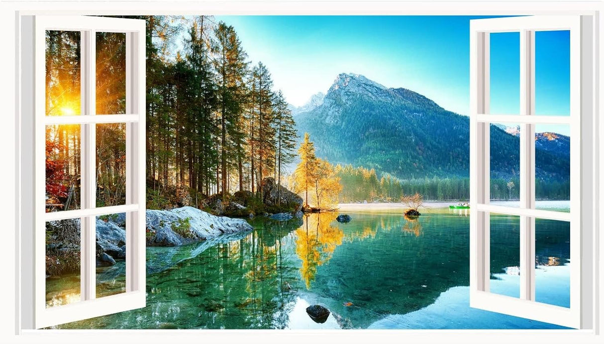 Pegatinas 3D Montaña - Vinilos Naturaleza, Decoración Habitaciones