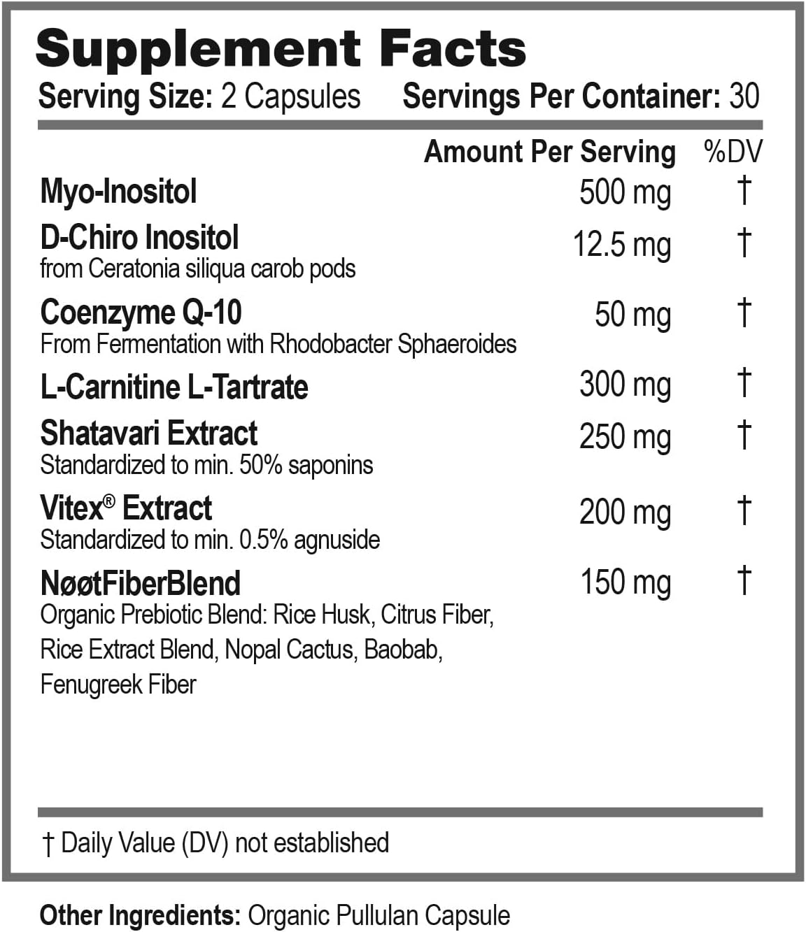 Suplemento Fertilidad Mujer Concepción Myo-Inositol 60 caps