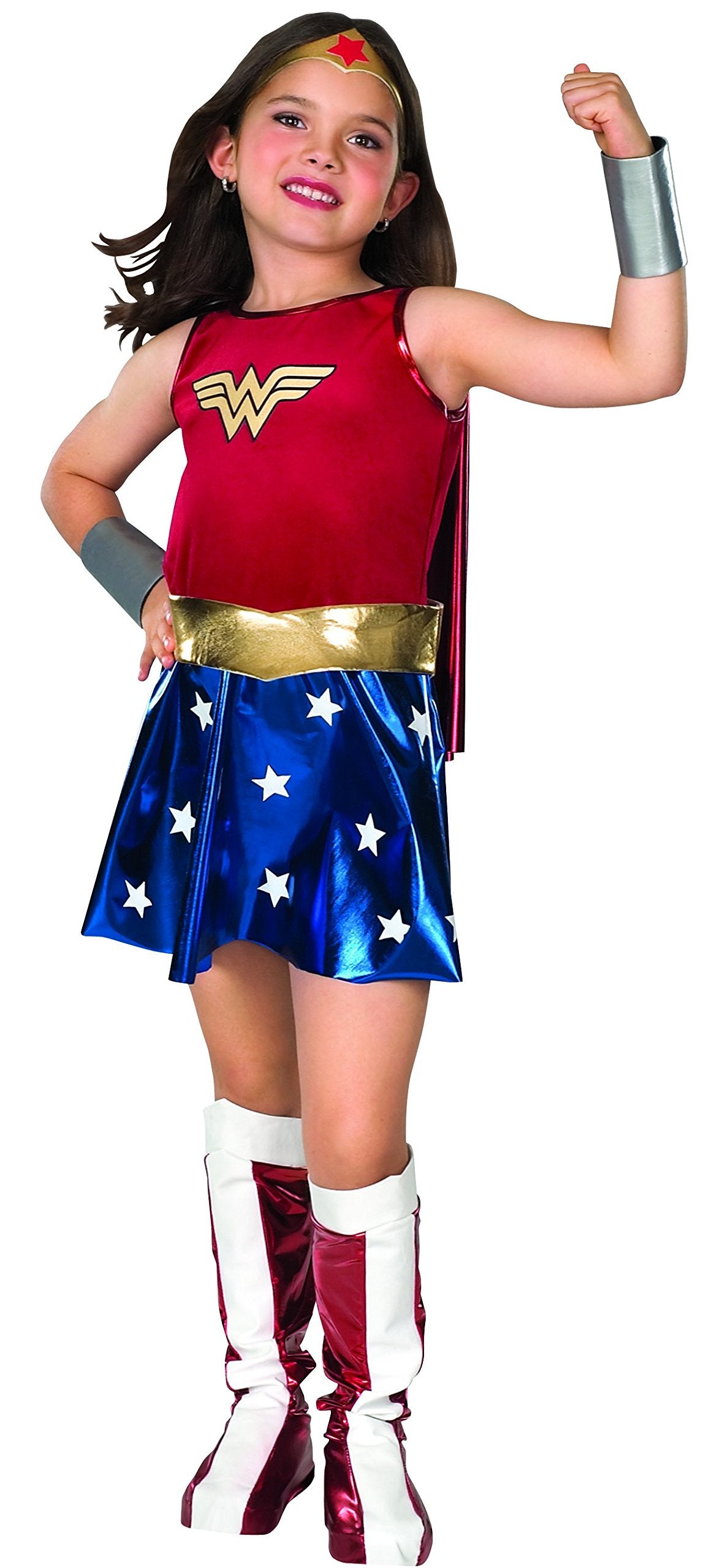 Disfraz de Super DC Heroes Wonder Woman para niño, mediano