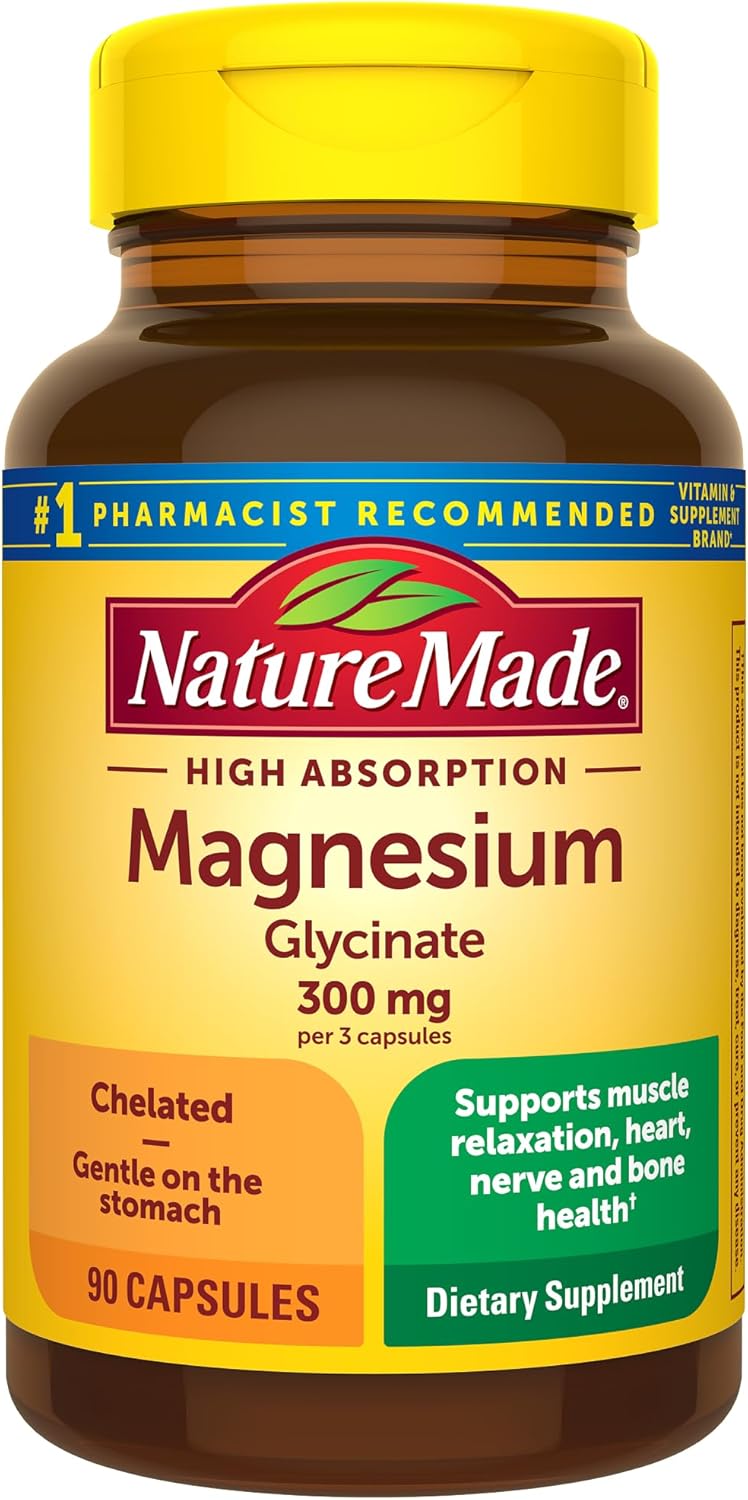Magnesio Bisglicinato Alta Absorción Nature Made 90 caps