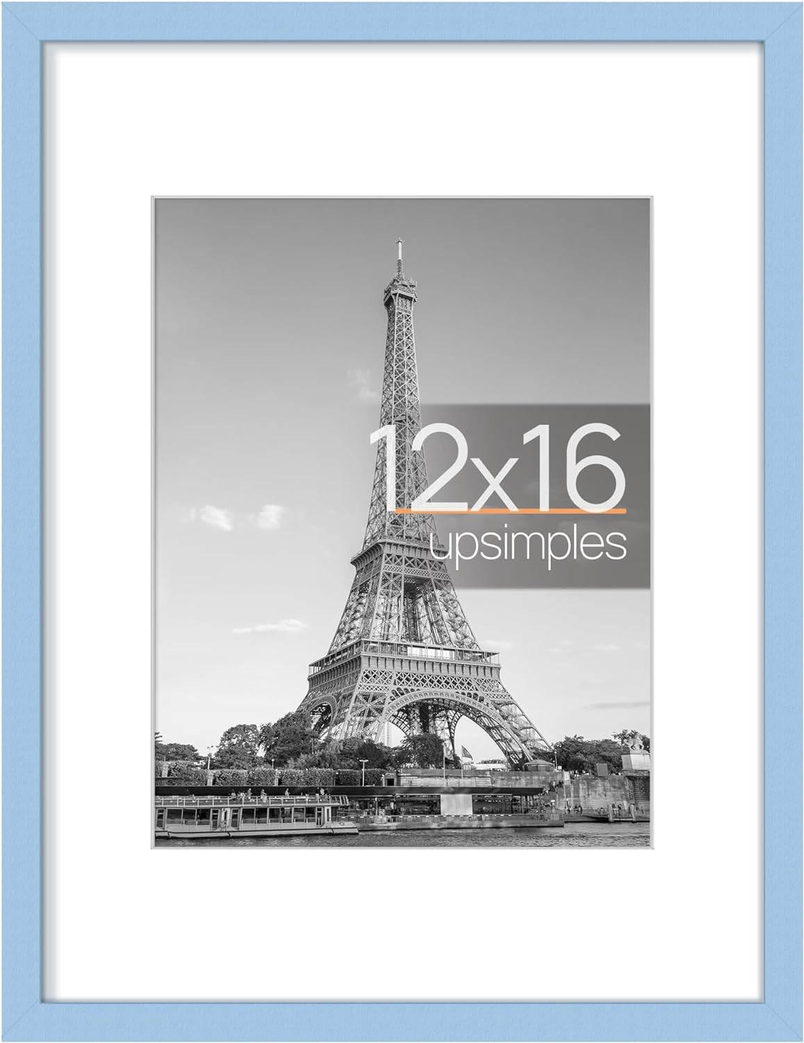 Marco de fotos 12x16, admite 8.5x11 con o sin passepartout