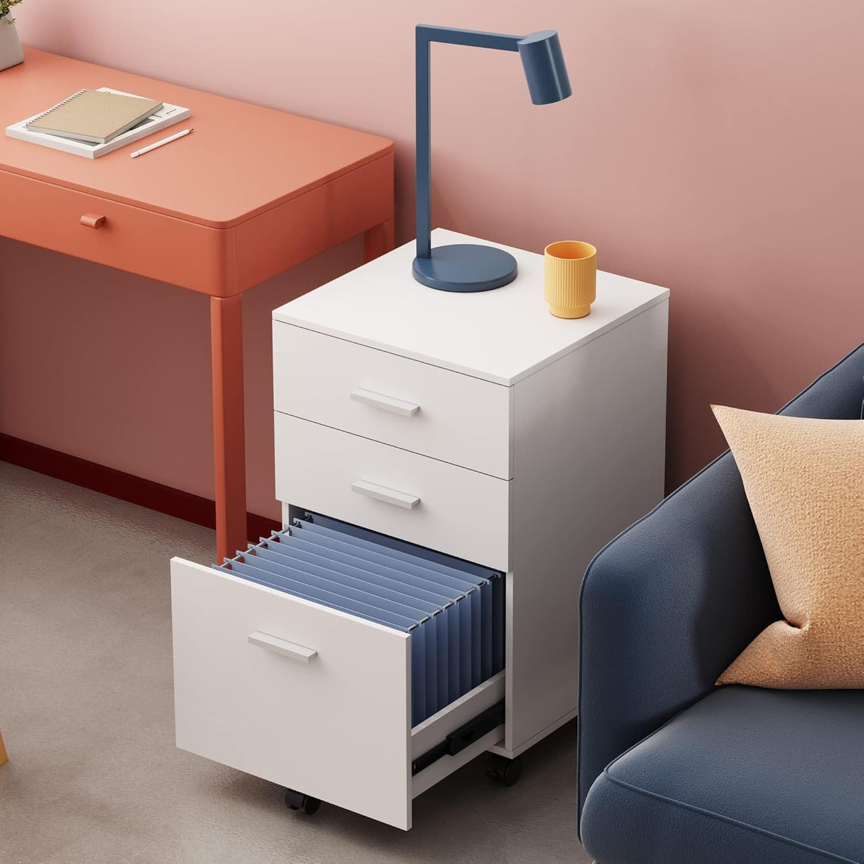 Gabinete de Archivos Móvil DEVAISE, 3 Cajones, A4/Letter