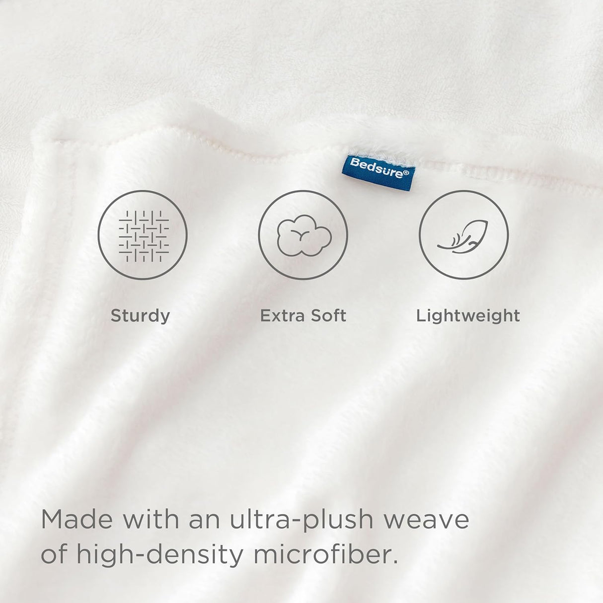Manta de felpa Bedsure 300GSM, suave y ligera para sofá