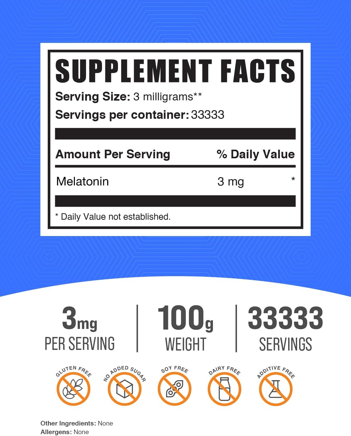 en polvo 3 mg - BulkSupplements, vegana y pura