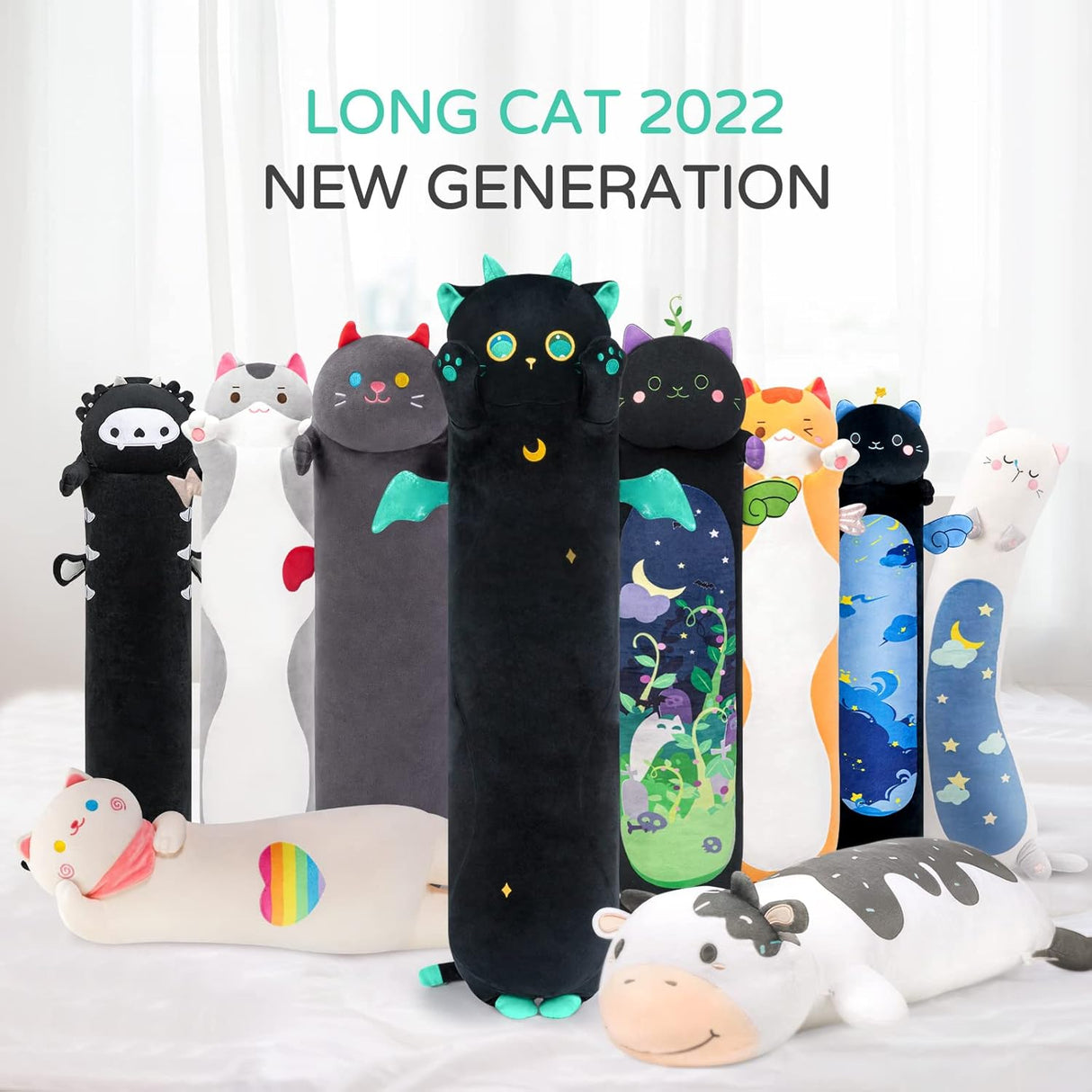 Peluche de gato color negro 20 pulgadas