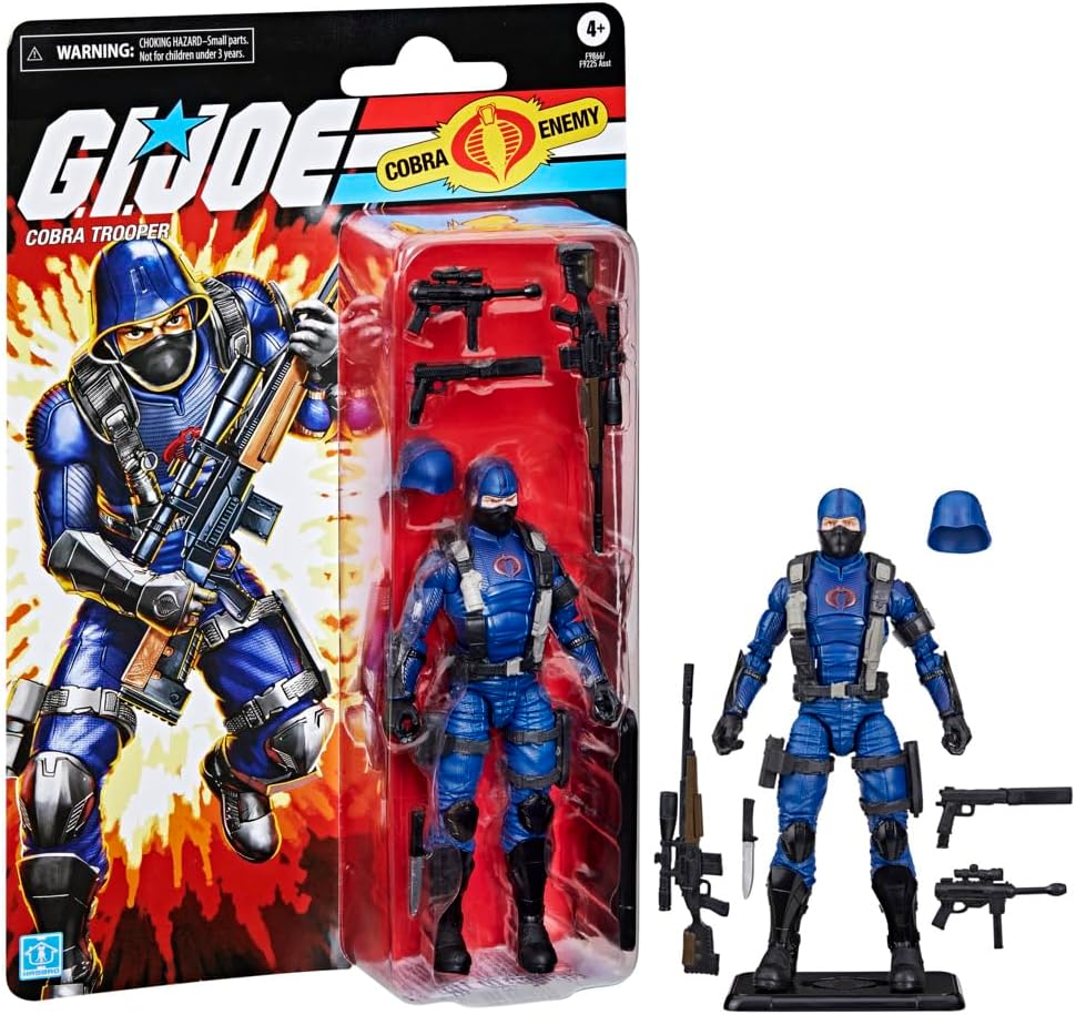 Figura Cobra Trooper G.I. Joe 6 con 9 Accesorios Retro
