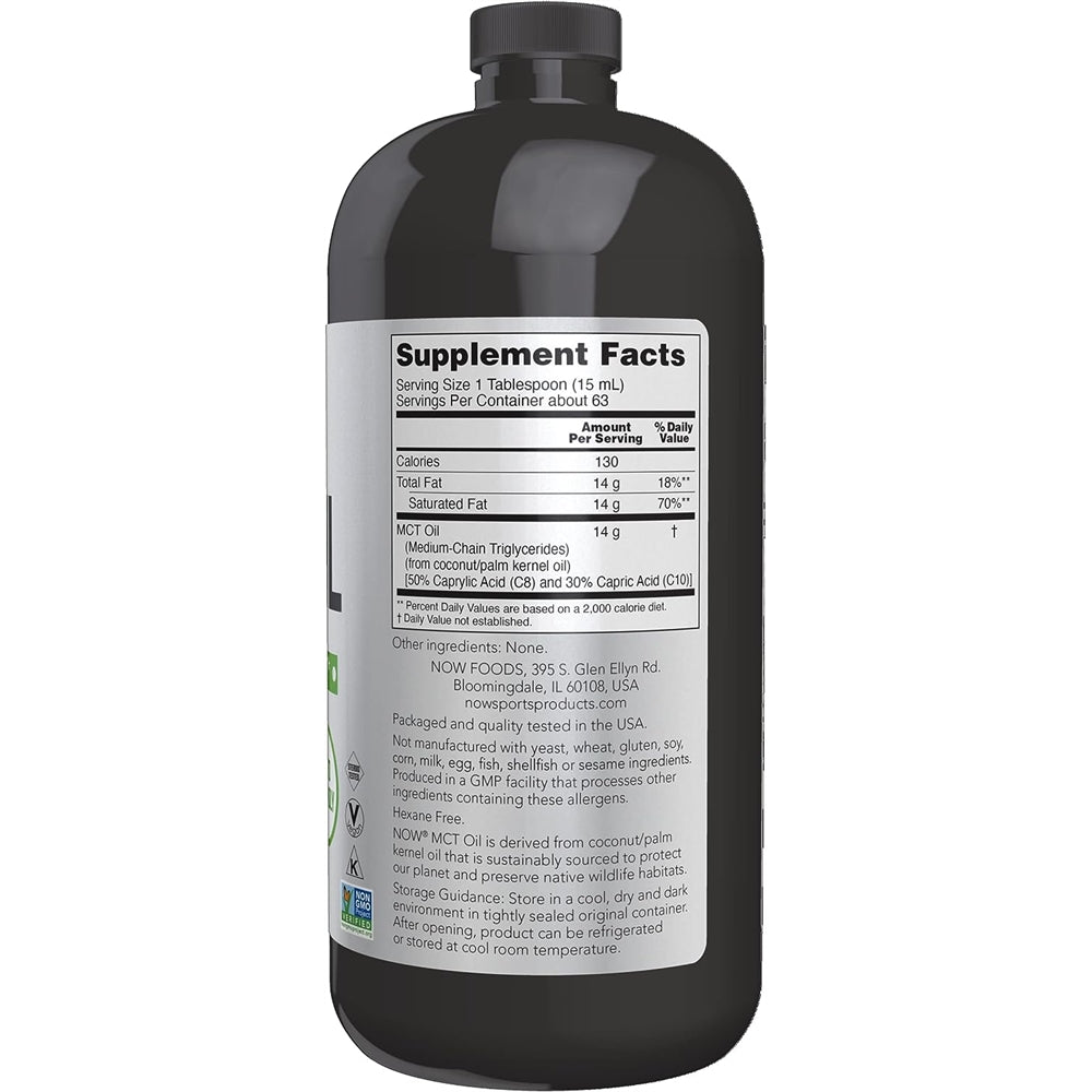 Suplemento Aceite MCT (triglicéridos de cadena media) 32 oz