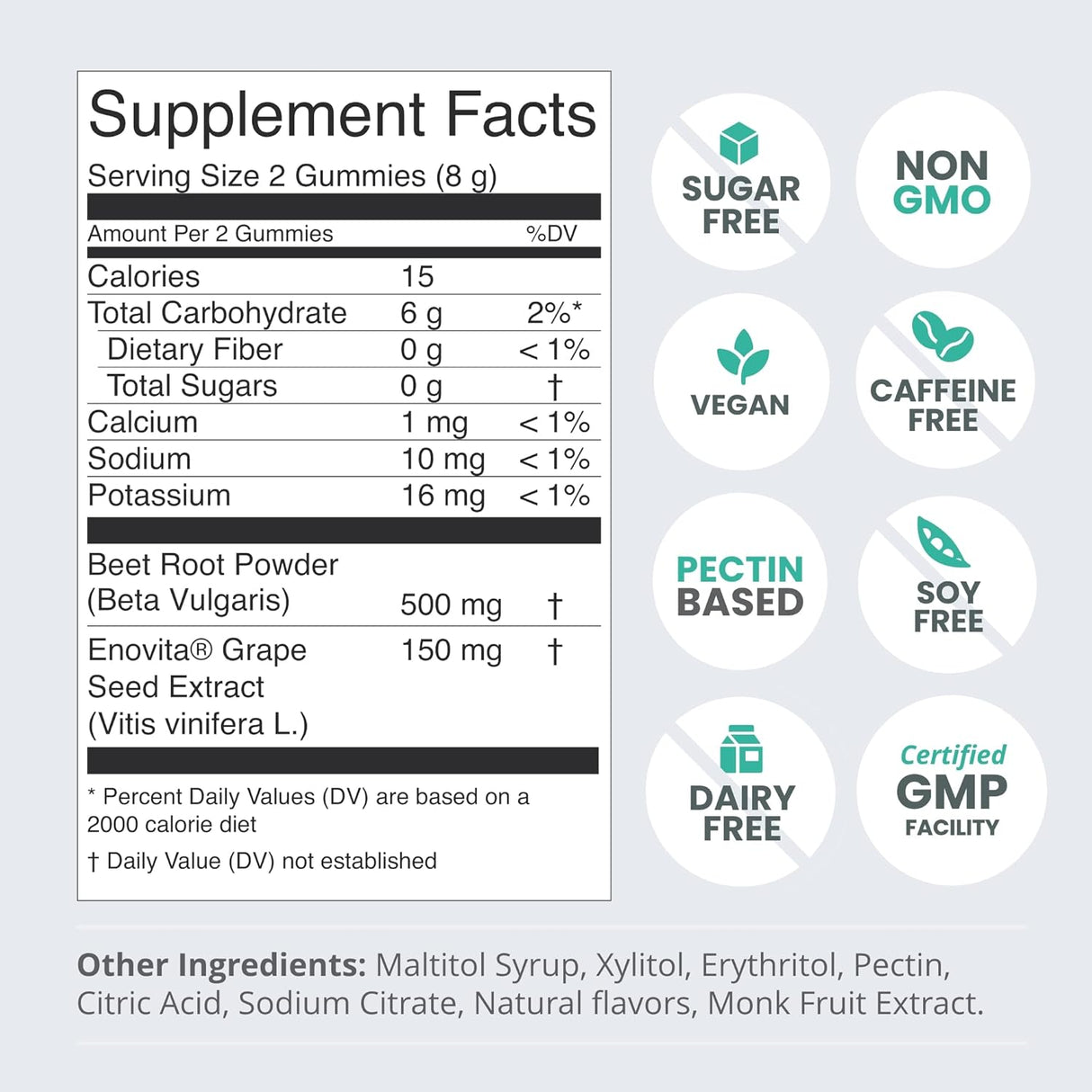 Suplementos Alimenticios de circulación de óxido nítrico