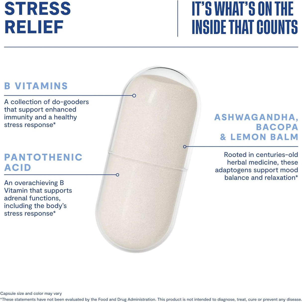Suplemento Antiestrés: Relajación, Equilibrio, Vegano, Sin OGM