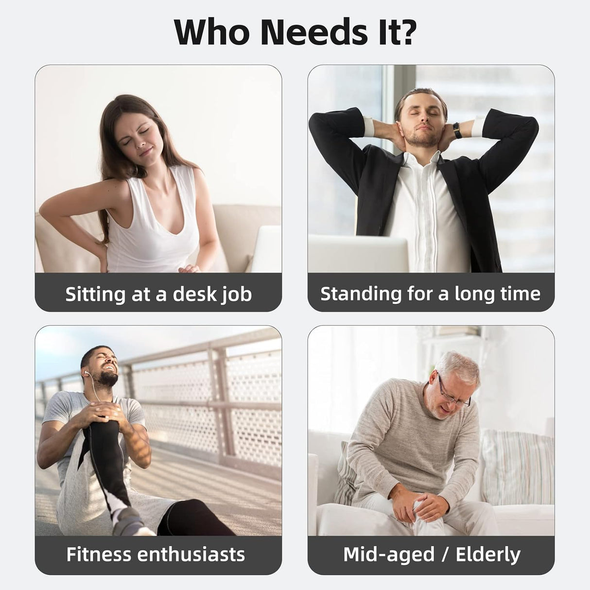 Masajeador de Piernas SHINE WELL, Compresión, 3 Modos, Ajustable