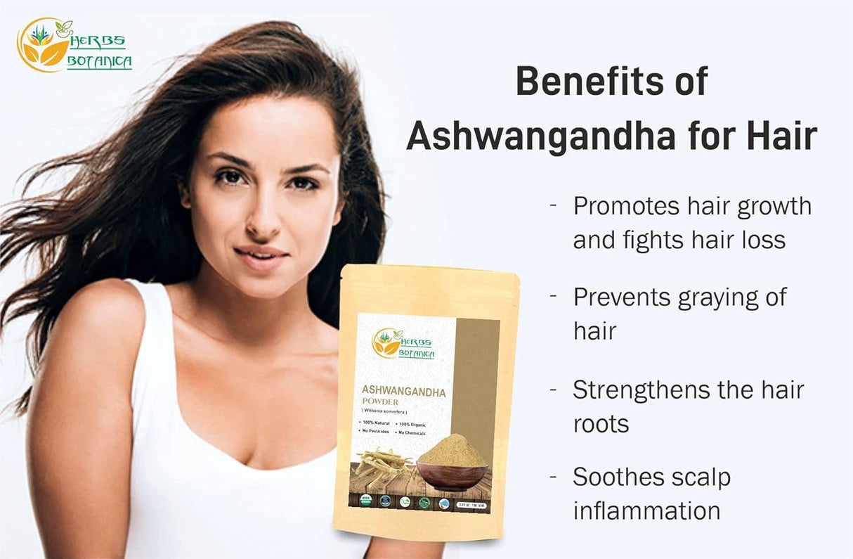 Polvo Orgánico de Raíz de Ashwagandha, Suplemento Ayurvédico