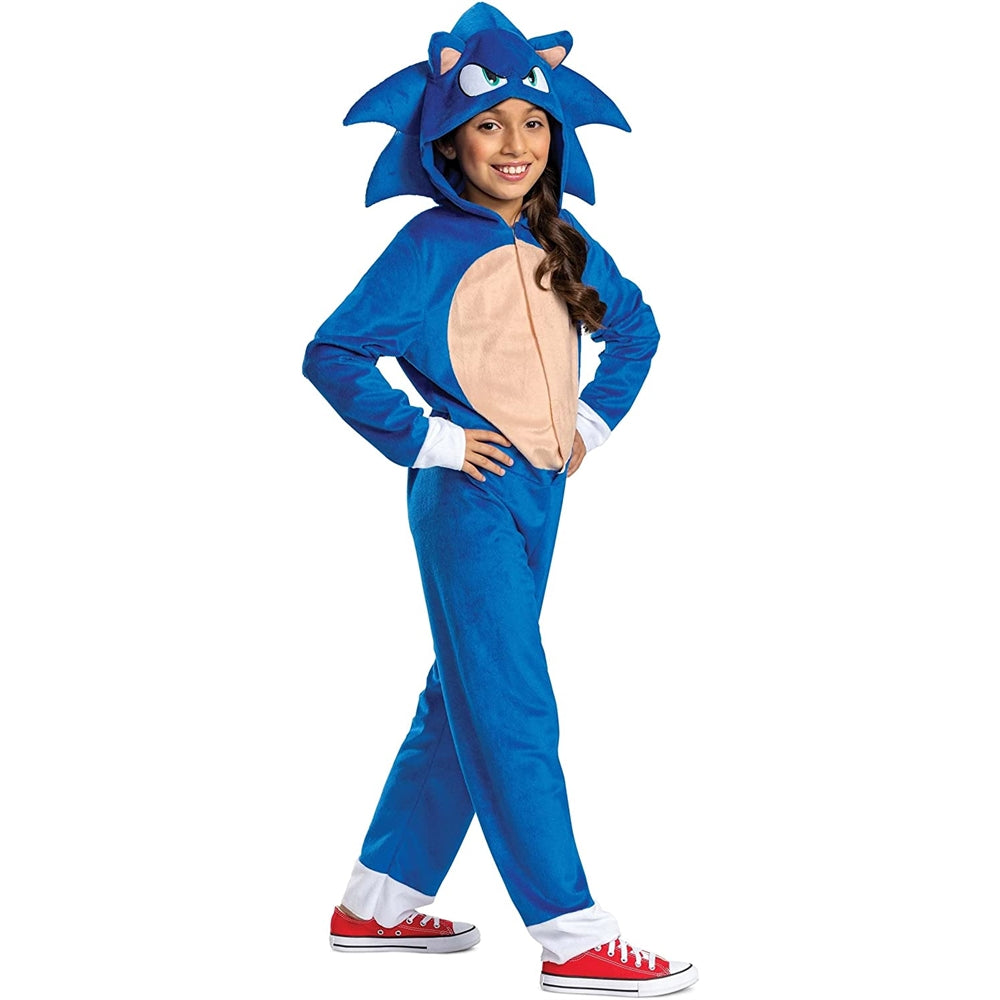 Disfraz de Sonic the Hedgehog y tocado, talla S (4-6)